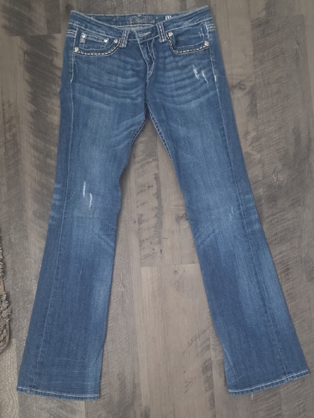 Used Miss Me Flare Jeans Sz31 33 Inseam
